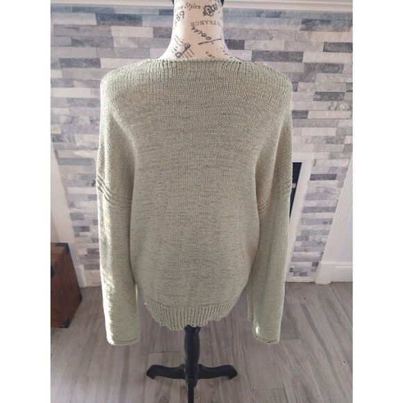 Philosophy extra large light olive green sweater - Picture 4 of 8